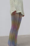 SWAYING/KNIT Flared Pants SW212XZ47 Purple Gradient PS26